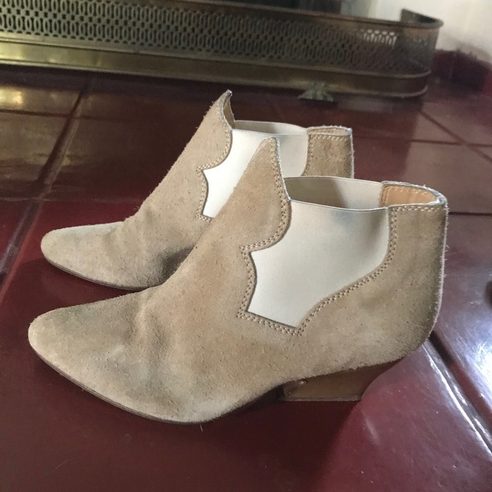 Acne tan Alma booties, size 35